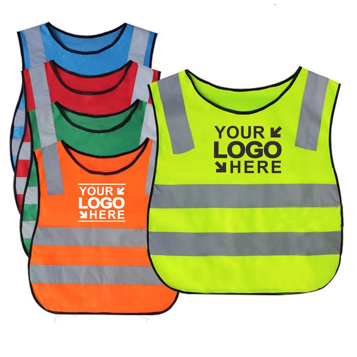 MOQ50Pcs Kids High Visibility Reflective Vest 1