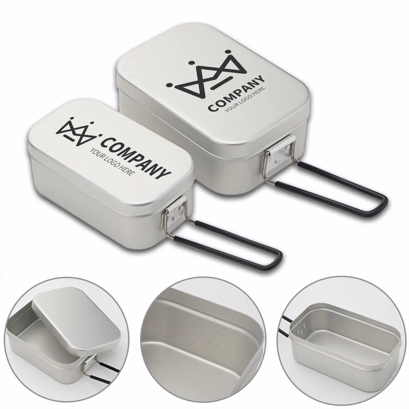 Aluminum Alloy Portable Dual-Purpose Ultra-Light Lunch Box