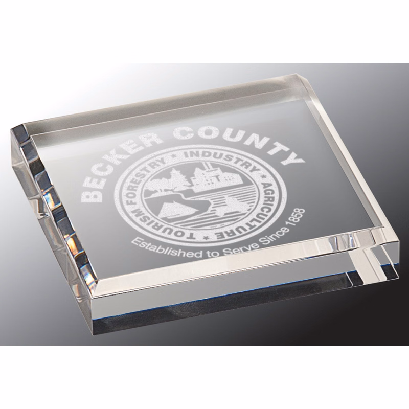 Square Acrylic Paperweight