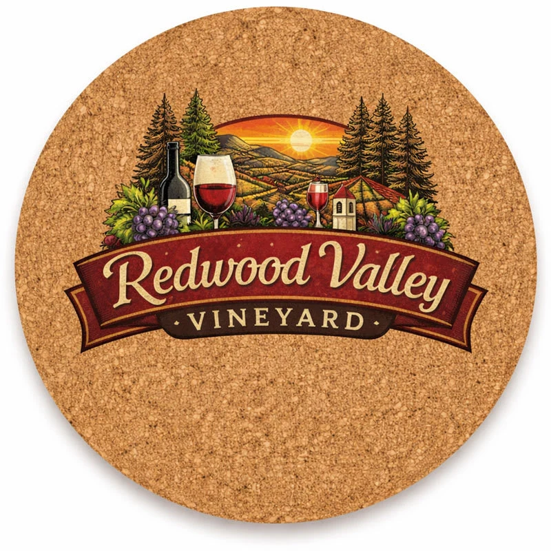 Custom Cork Coasters 1