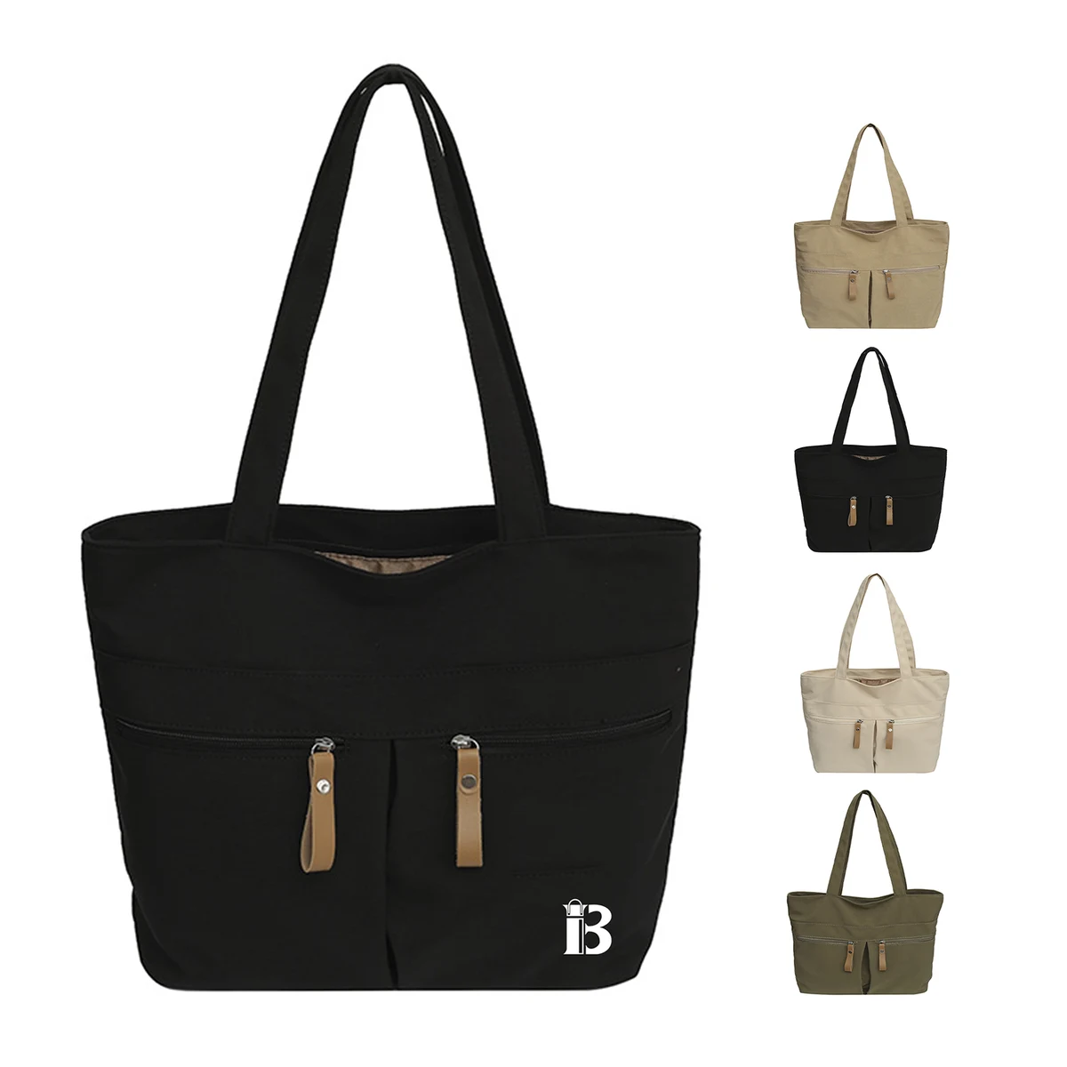 Nylon Waterproof Multi Pocket Tote Bag 1