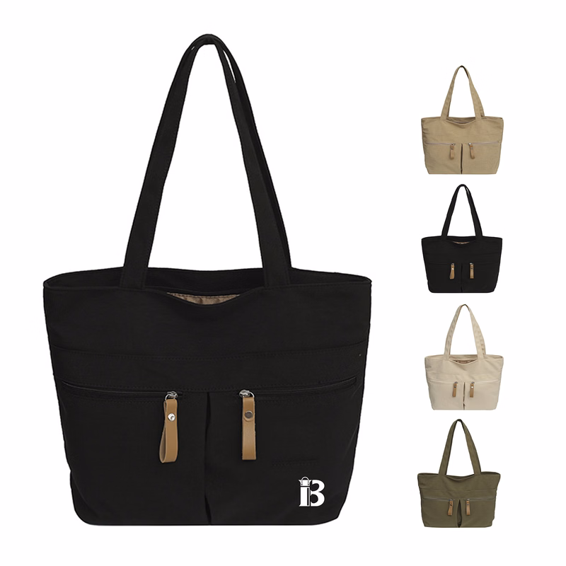 Nylon Waterproof Multi Pocket Tote Bag
