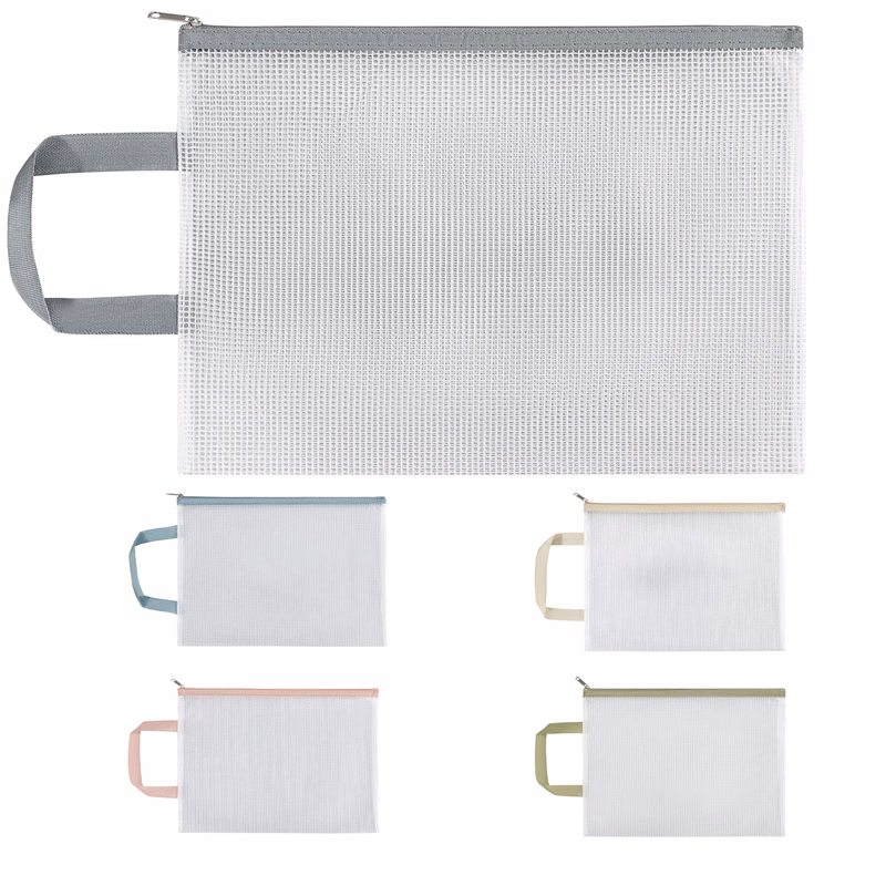 Clear Zipper Mesh Bag