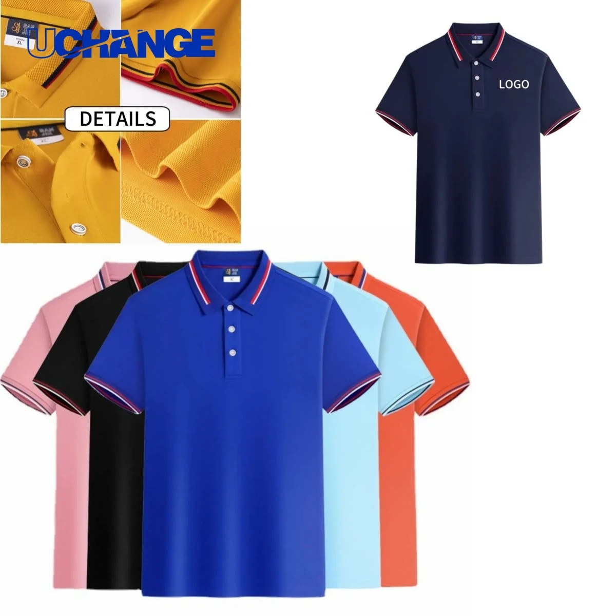 Unisex Eco Triblend Polo Short Sleeve T-Shirt for Workwear and Daily Use 1
