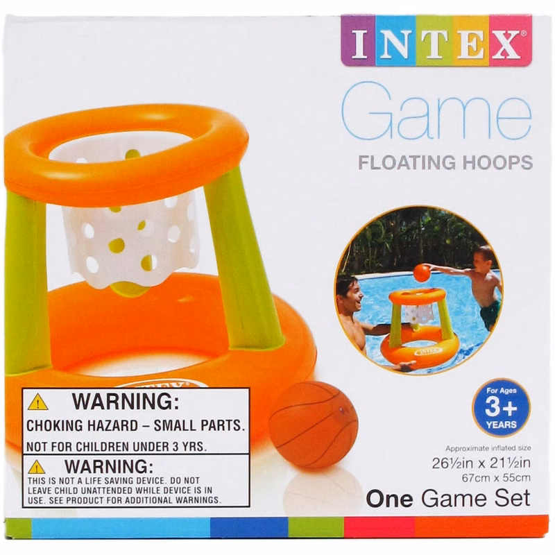 Intex Inflatable Floating Hoops Game 26.5" x 21.5"