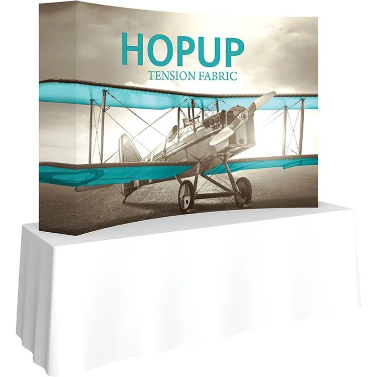 Hopup 8ft Curved Tabletop Display & Full Fitted Graphic 1