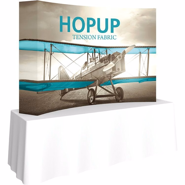 Hopup 8ft Curved Tabletop Display & Full Fitted Graphic