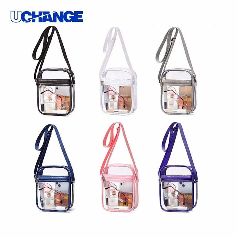 PVC Crossbody Purse Clear Handbag for Stadium and Events