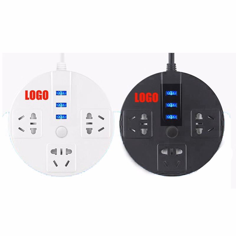 Power Strip with USB Surge Protector Flat Plug