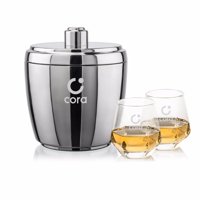 Pescara Ice Bucket & Hartsdale On-the-Rocks Set