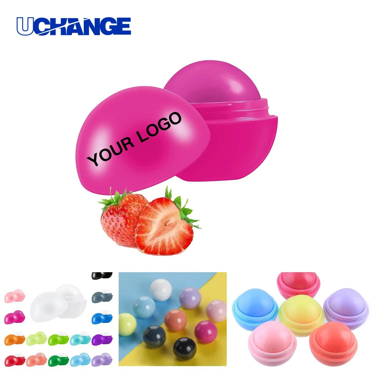 Round Lip Balm with Vanilla Scent 1