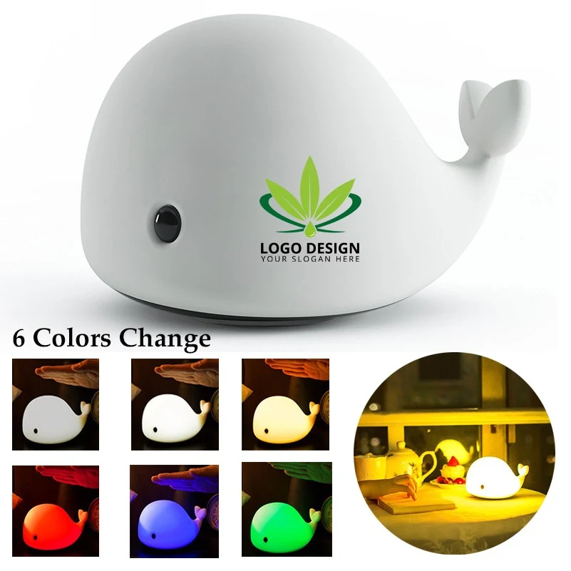 Cute Whale Night Light for Kids 1