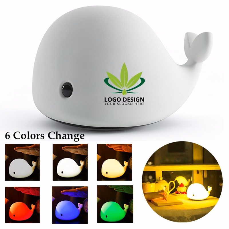 Cute Whale Night Light for Kids
