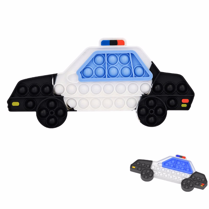 Police Car Fidget Toys Push Bubble Popper
