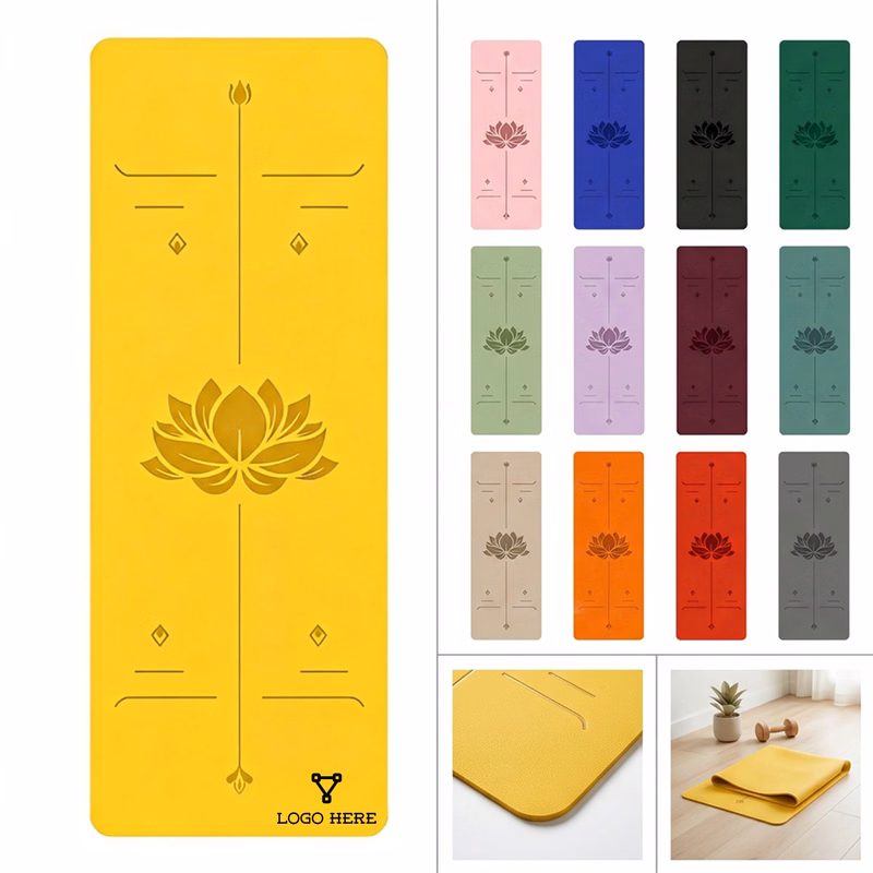 Non-Slip Lotus Alignment Yoga Mat