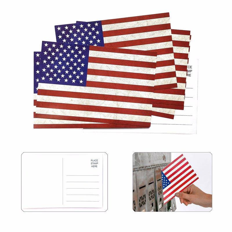Patriotic American postcard