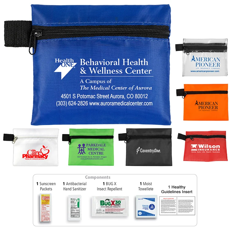 'Stay Safe Kit' 4 Piece Insect Repellent Kit in Zipper Pouch 1
