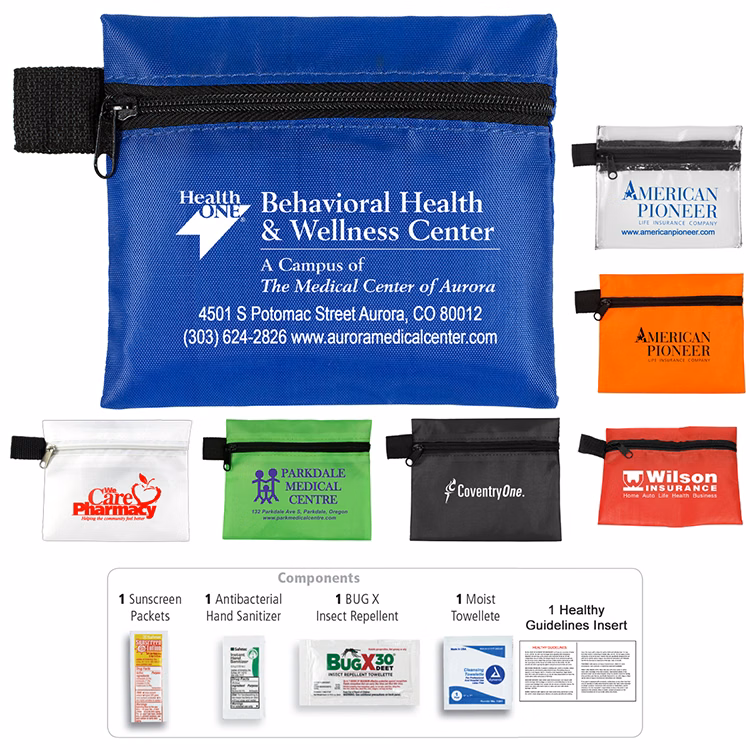'Stay Safe Kit' 4 Piece Insect Repellent Kit in Zipper Pouch