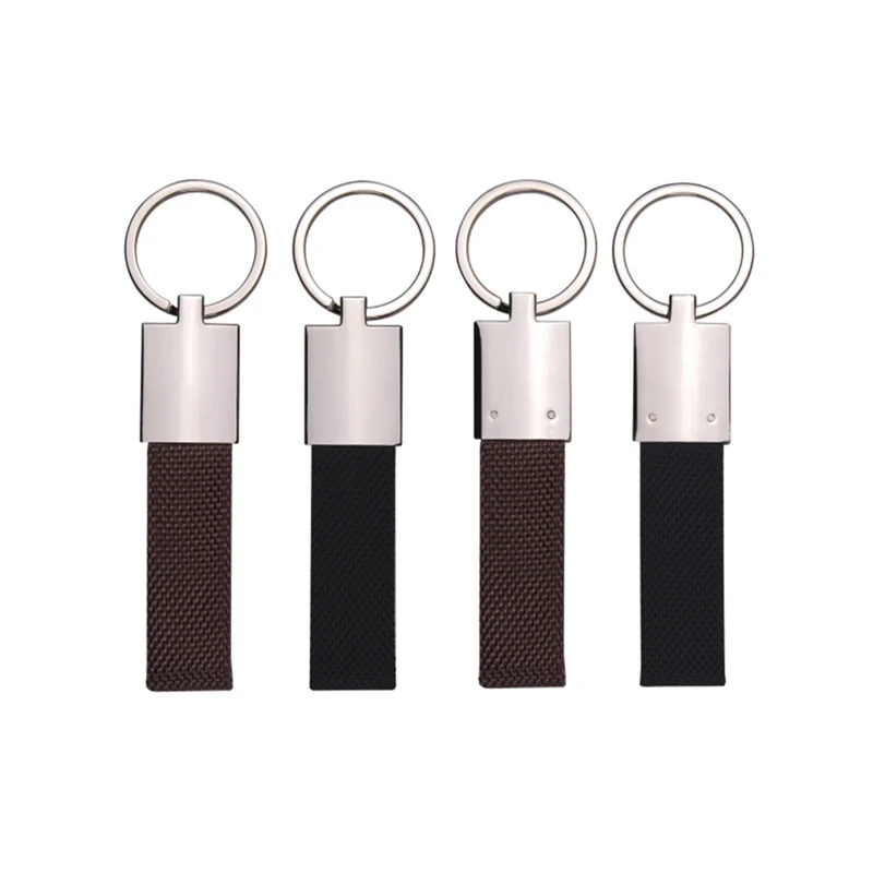 Canvas Strap Metal Keychain 1