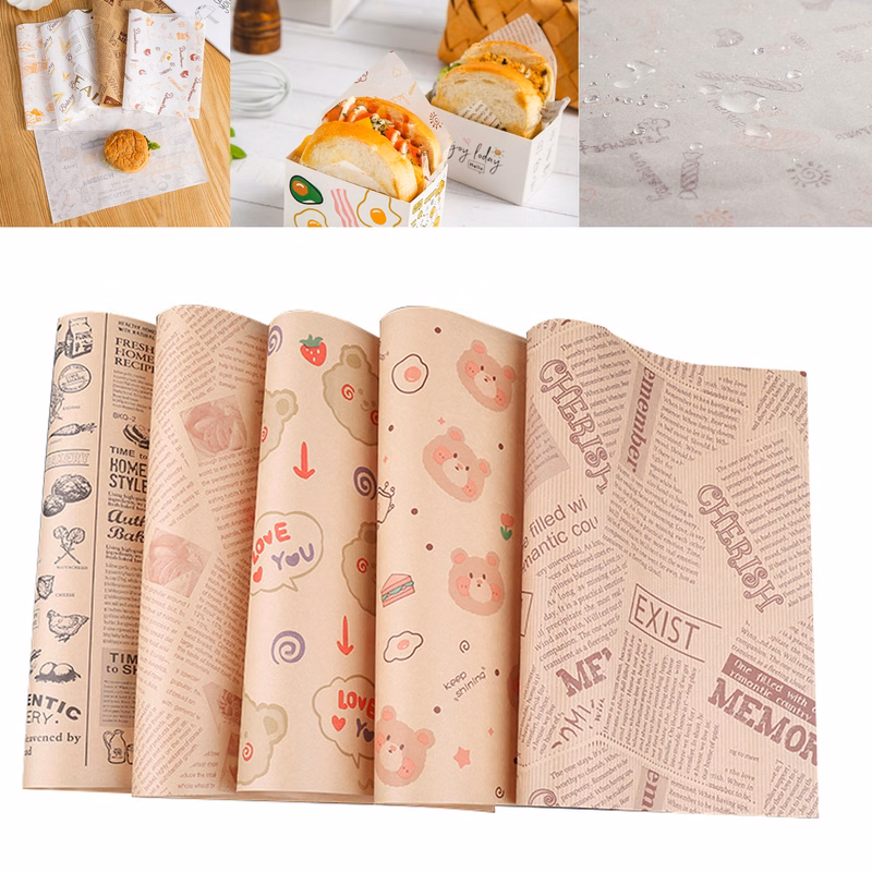 Premium Burger Wrapping Paper for Food Service