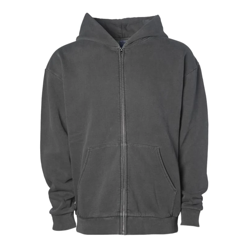 Independent Trading Co. Unisex Mainstreet Heavyweight Full-Zip Hooded Sweatshirt - IND420ZIP, custom hoodie or sweatshirt with logo imprint 1