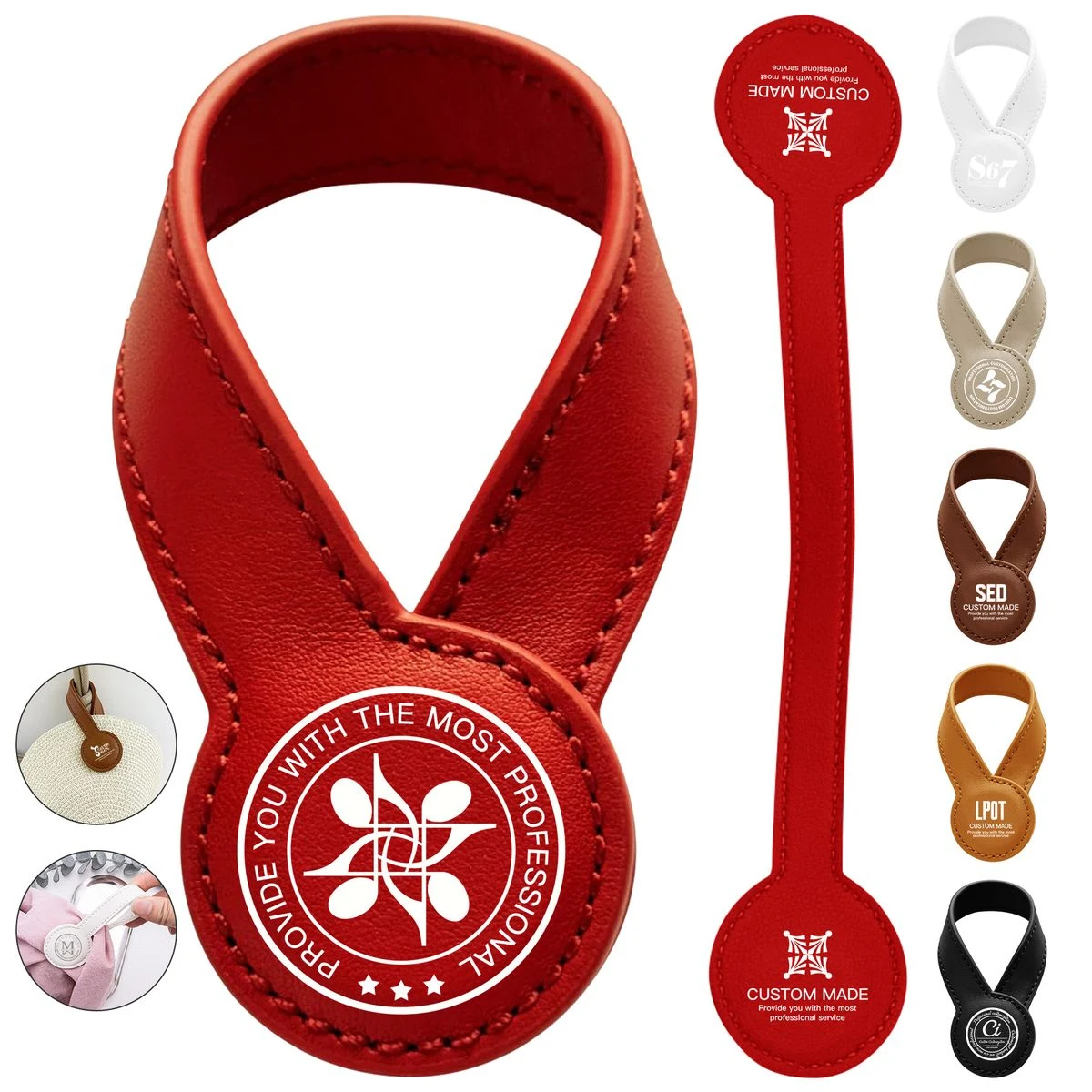 PU Leather Magnetic Hat Clip 1