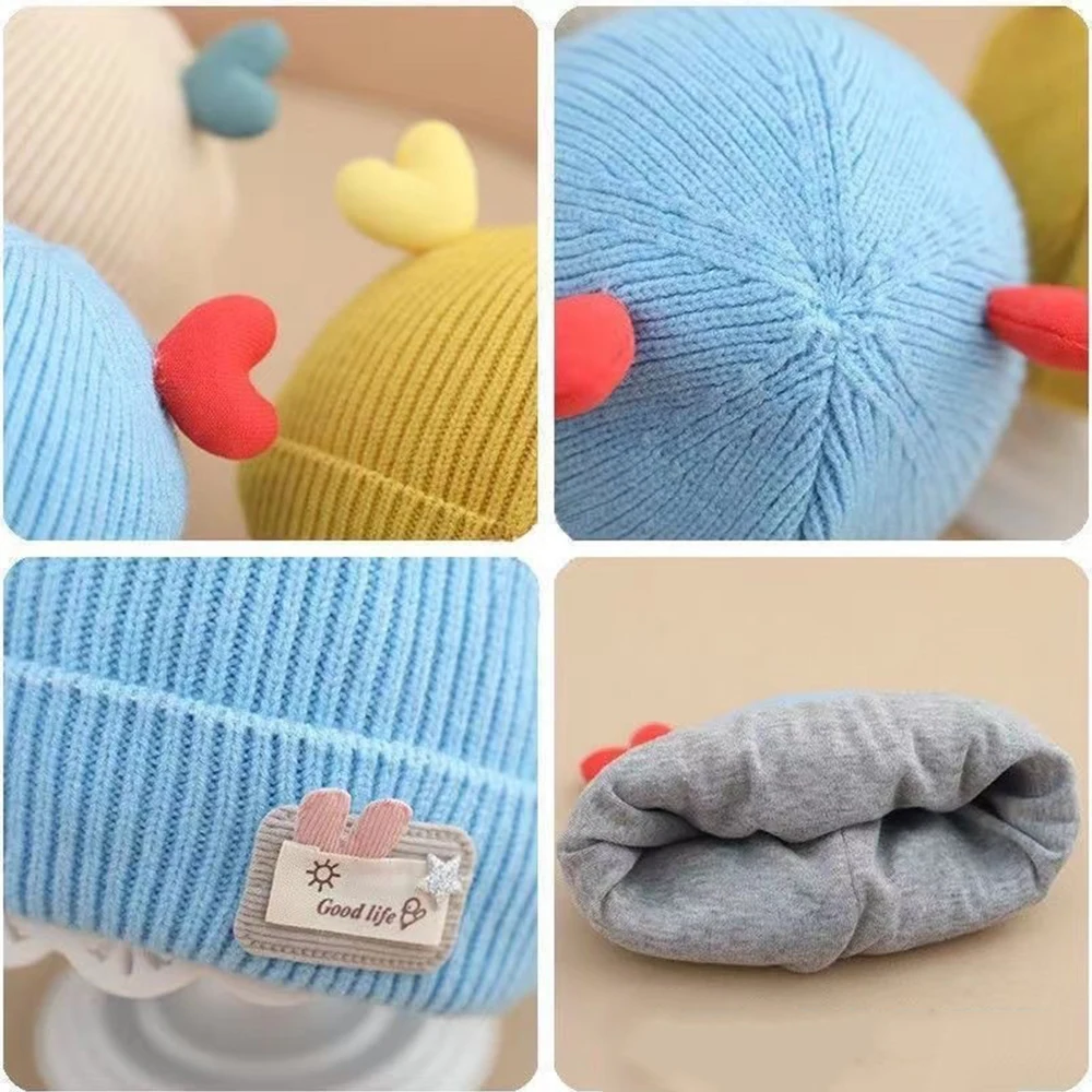 Newborn baby woolen knitted hat 1