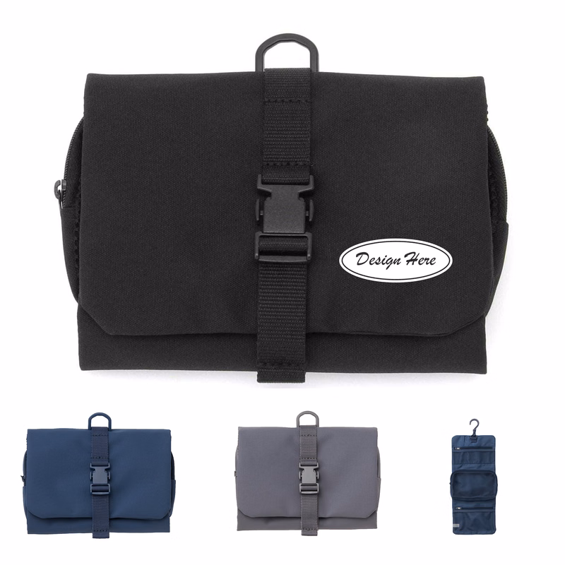 Portable Travel Toiletry Bag ?C Mesh Compartments