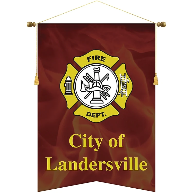 30" x 42" Podium Banner, Angle Cut / No Fringe 1
