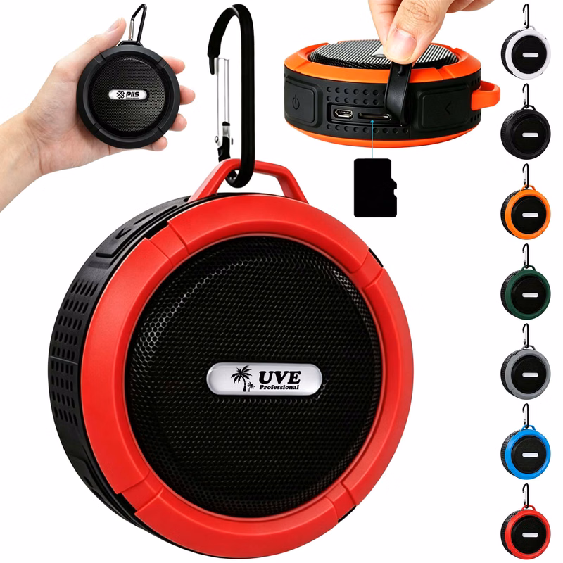 Portable Waterproof Sucker Shower Wireless Bluetooth