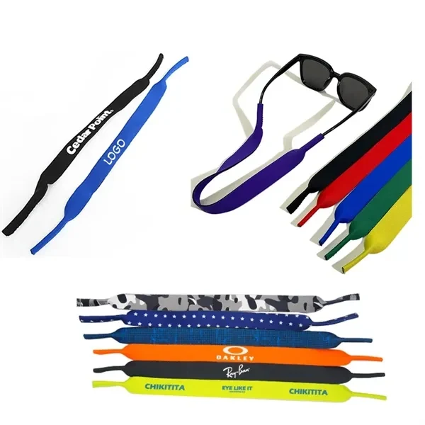 Custom Neoprene Eyewear Strap For Glasses — Adjustable, Waterproof Sports Band 1