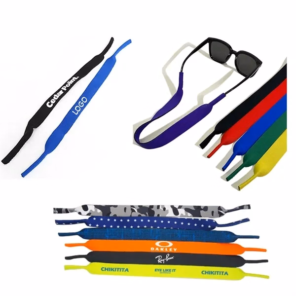 Custom Neoprene Eyewear Strap For Glasses — Adjustable, Waterproof Sports Band