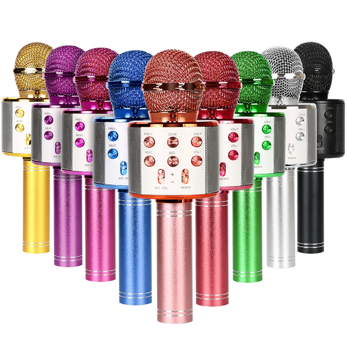 Phone Wireless LED Karaoke Microphone 1