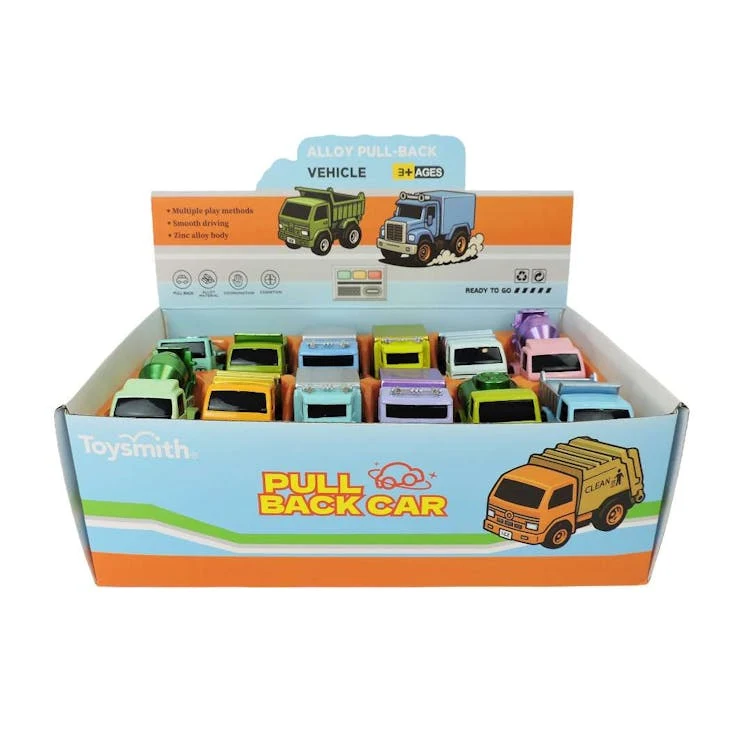 Diecast Pull Back Metallic Trucks - Assorted 1