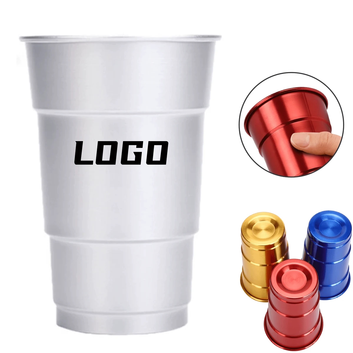 Reusable Aluminum Beer Cup 1