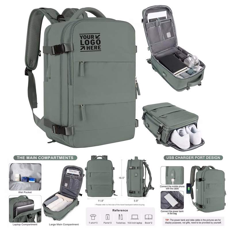 Hiking Women Men Airline Approved Carry On Waterproof Casual Travel Sport Backpack