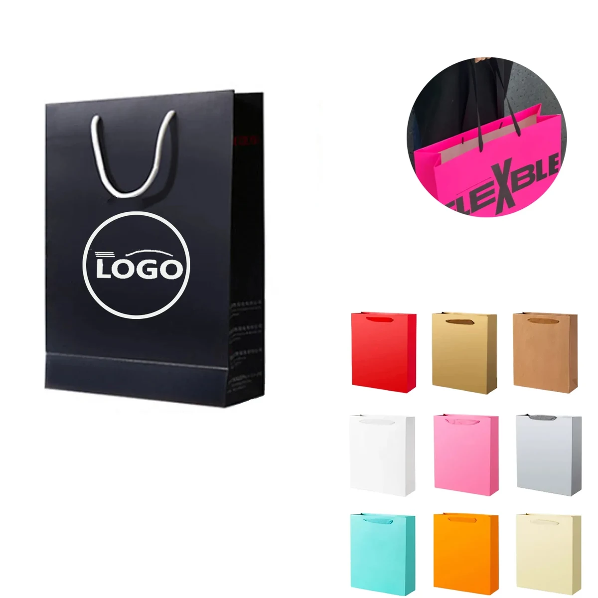 White Card Paper Bag 1