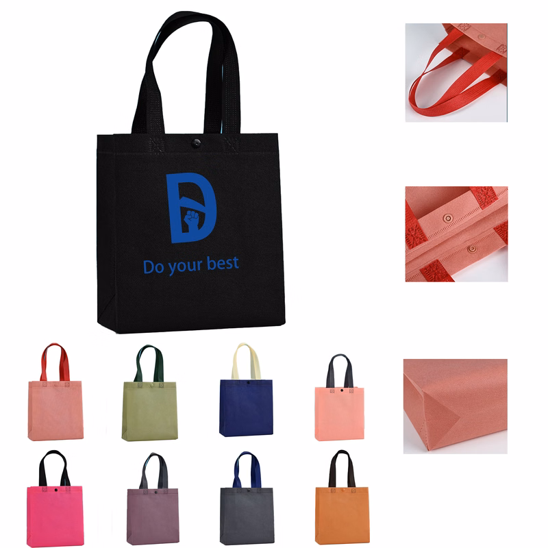 Non Woven Bag with Snap Fastener