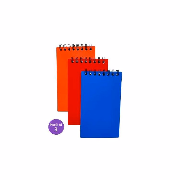 Three Leaf Poly Cover Memo Books 3-Pack