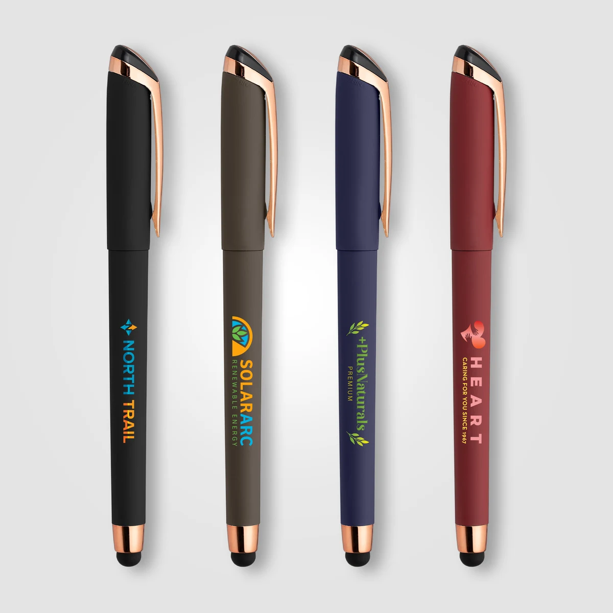 Gazelle Gel Softy Rose Gold Pen w/ Stylus 1