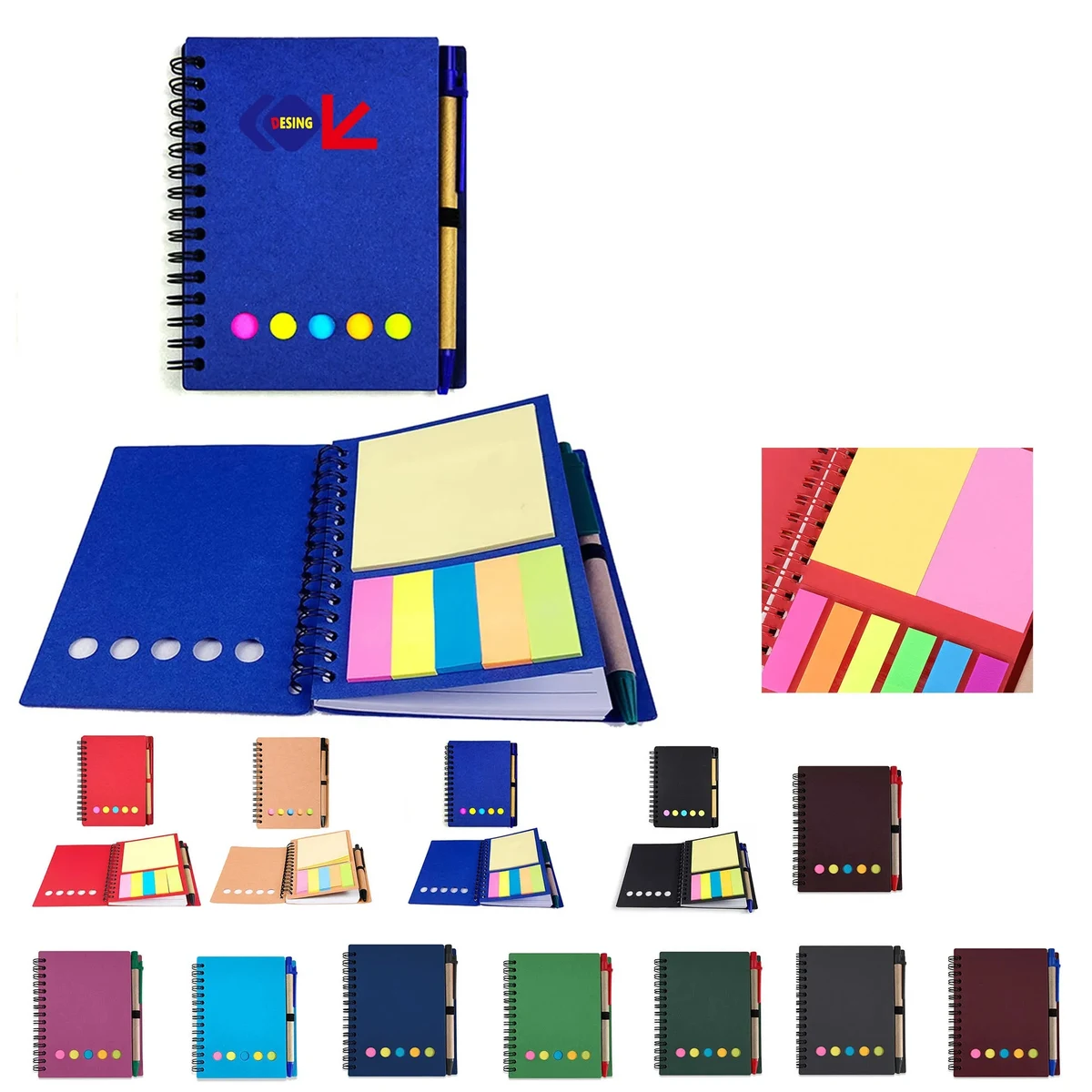 Inspirational Spiral Notebook Journal With Sticky Note 1