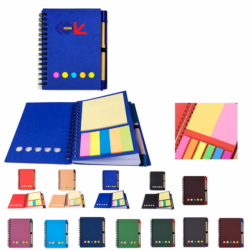 Inspirational Spiral Notebook Journal With Sticky Note