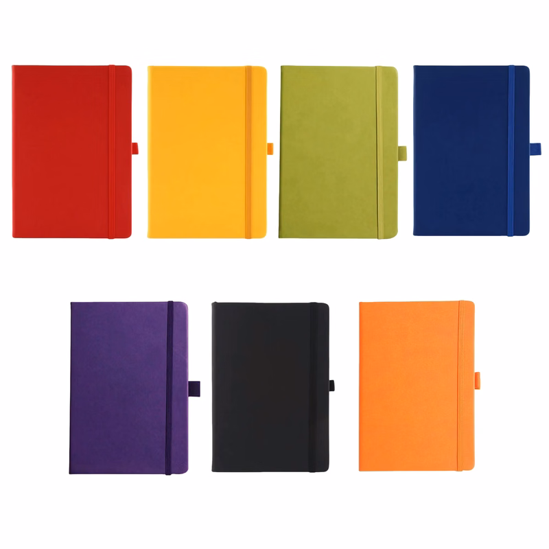 A5 PU Leather Notebook With Elastic Strap