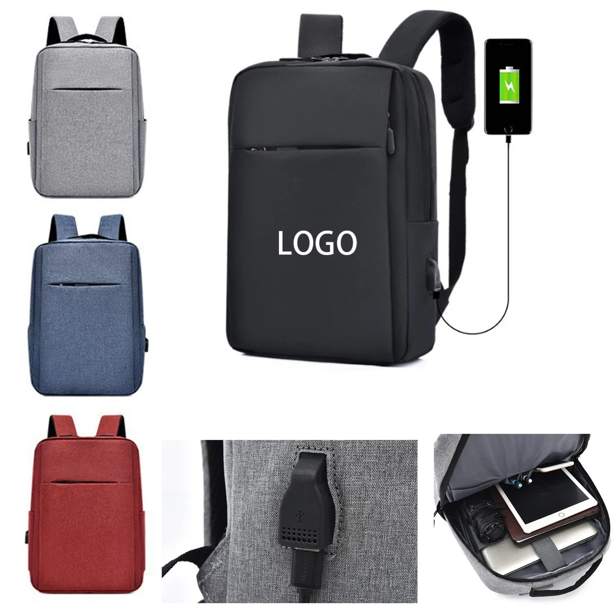 15.6inch Travel Laptop Backpack 1