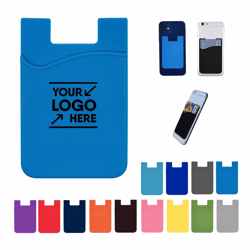 Silicone Cell Phone Wallet Card Sleeve