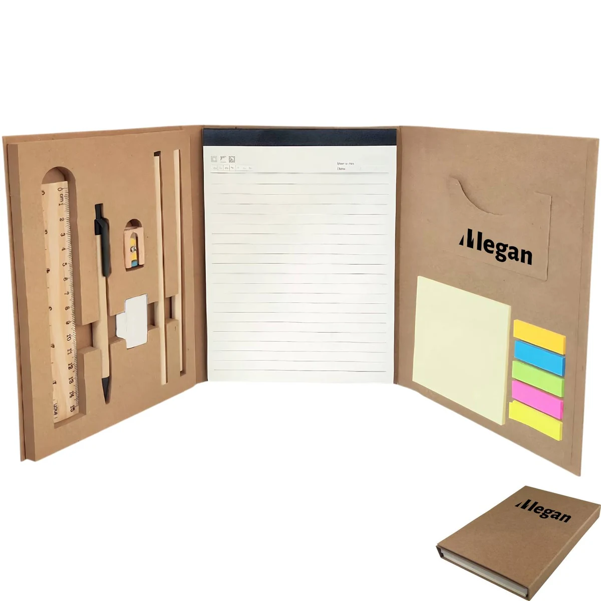 Tri Fold Sticky Note Notebook Set 1
