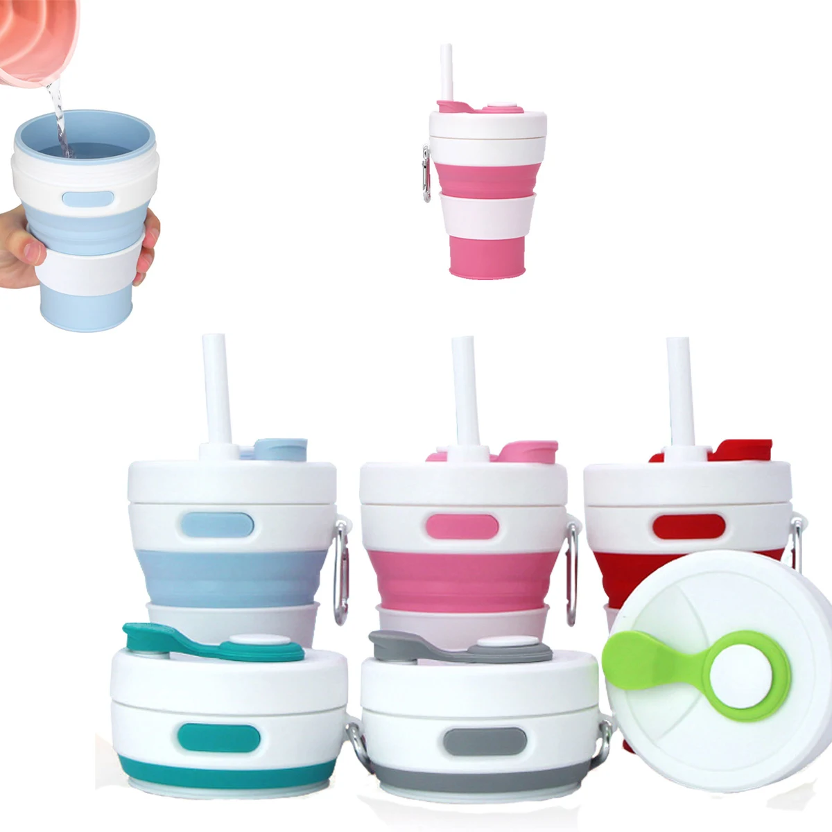 Folding Silicone Coffee Cups 1