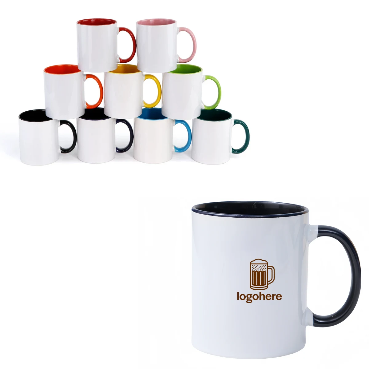 Colored Handle Mugs 1