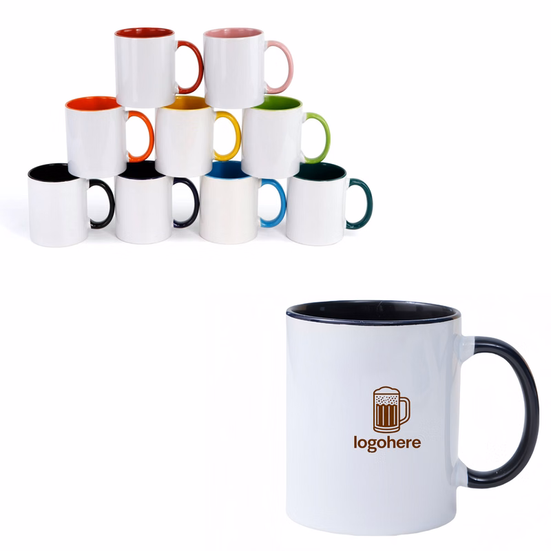 Colored Handle Mugs