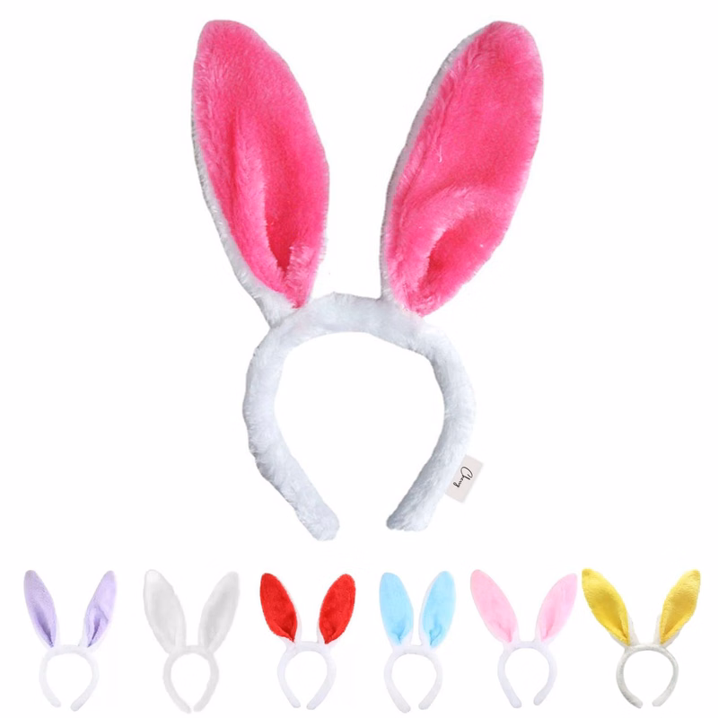 Christmas Plush Rabbit Ears Headband